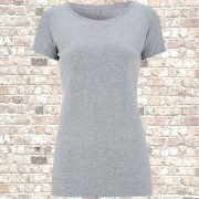 WomensTshirtMelangeGreyFront